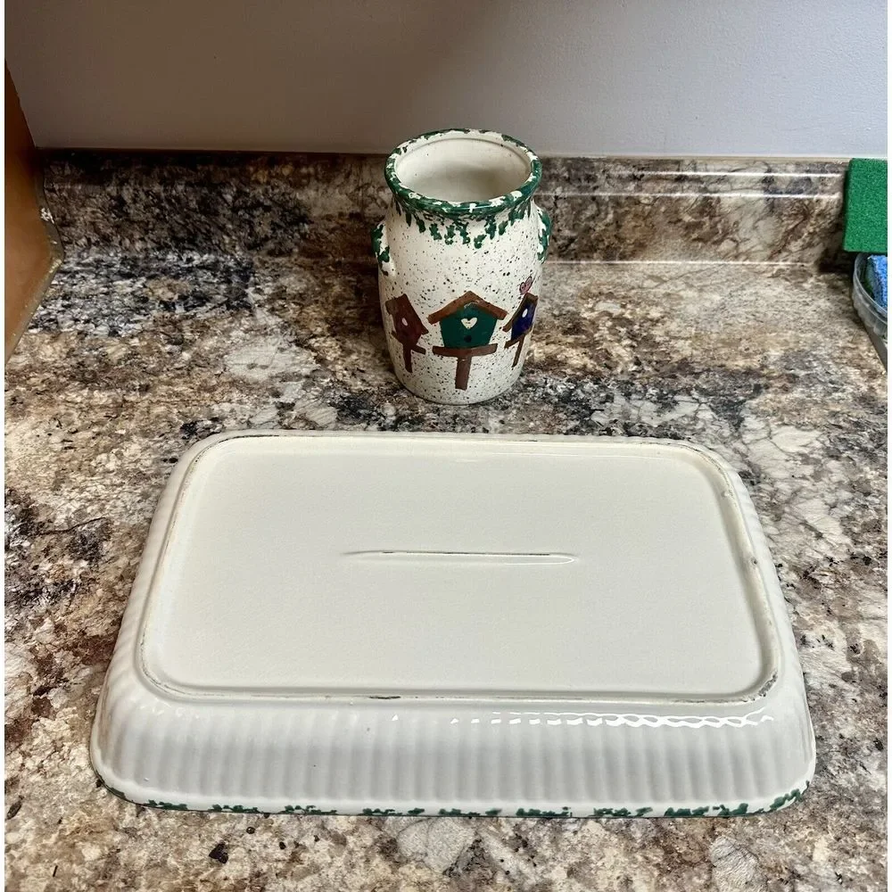 Home and Garden Party Farmhouse Utensil Holder And Baking Dish - Picture 5 of 8